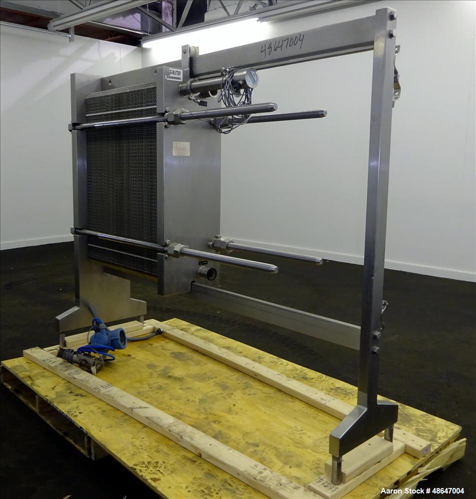 Used Fischer Plate Heat Exchanger, Model E-18 DFP, 316 Stainless Steel.