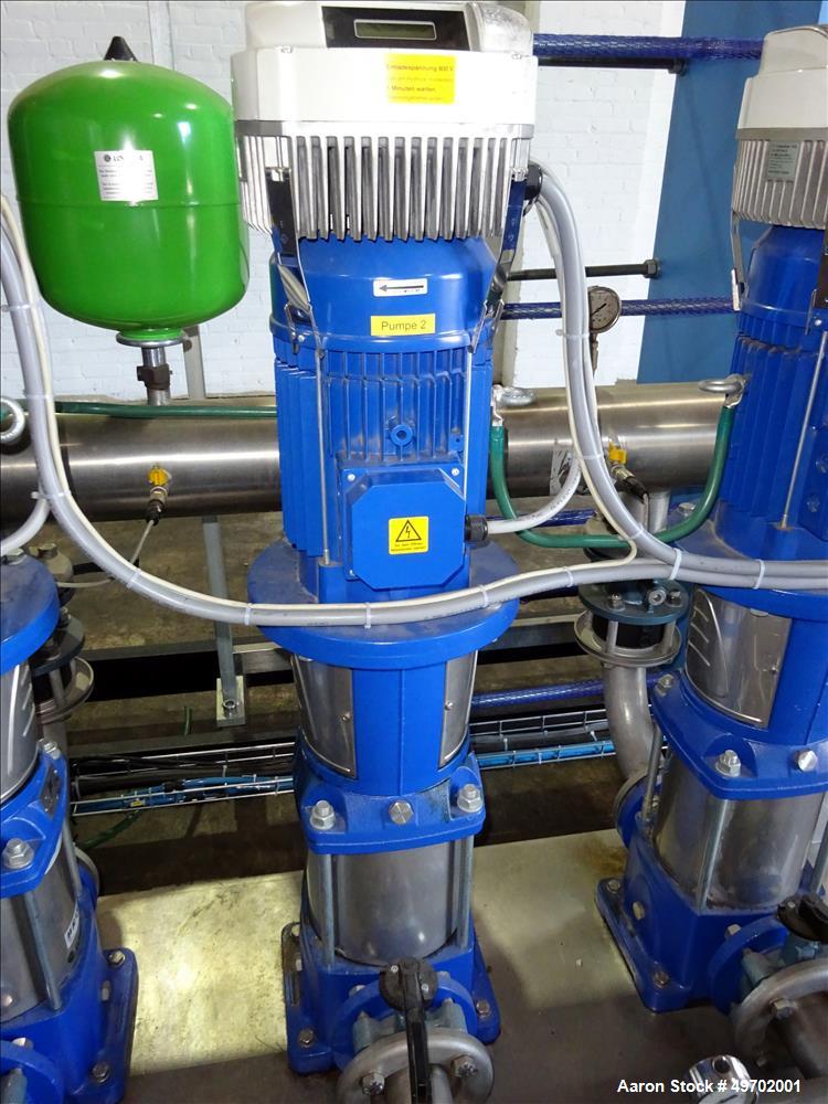 Used Custom Heating-Cooling System Skid, Consisting of: (1) Funke plate heat exchanger, model FP 50-163-1-NH-0-10.0 bar. Approximate 850 square feet, rated 10 bar (145 psi) at 60 degrees C. (140 F). ...