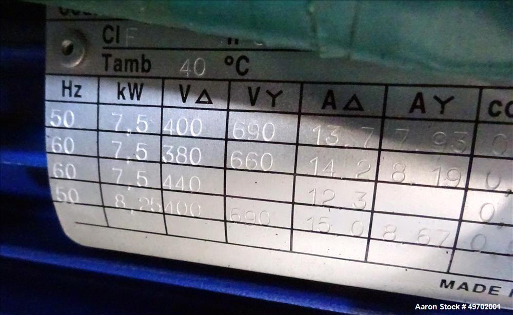 Used Custom Heating-Cooling System Skid, Consisting of: (1) Funke plate heat exchanger, model FP 50-163-1-NH-0-10.0 bar. Approximate 850 square feet, rated 10 bar (145 psi) at 60 degrees C. (140 F). ...