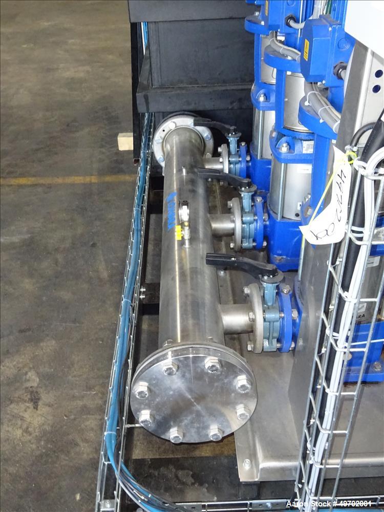 Used Custom Heating-Cooling System Skid, Consisting of: (1) Funke plate heat exchanger, model FP 50-163-1-NH-0-10.0 bar. Approximate 850 square feet, rated 10 bar (145 psi) at 60 degrees C. (140 F). ...