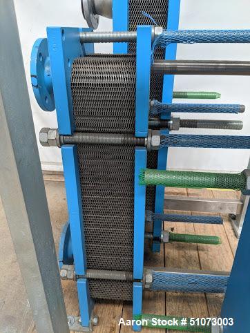 Used- Funke Plate Type Heat Exchanger, Type FP 14-57-1-NH-0