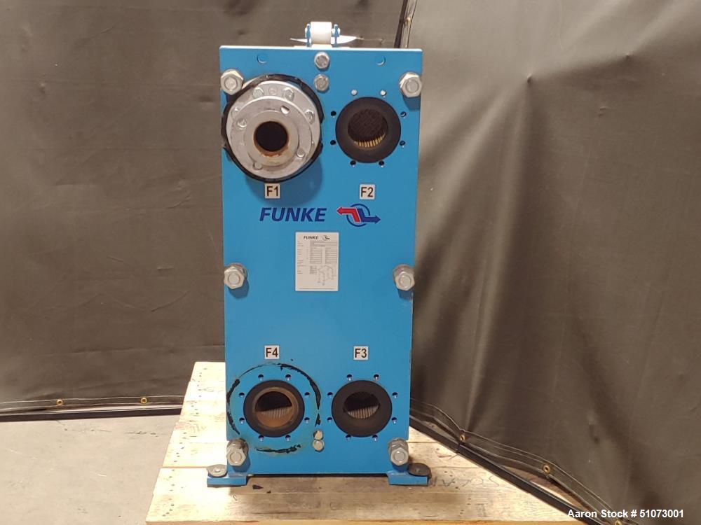 Used Funke Plate Type Heat Exchanger, Type FP 205-35-1-NH-0