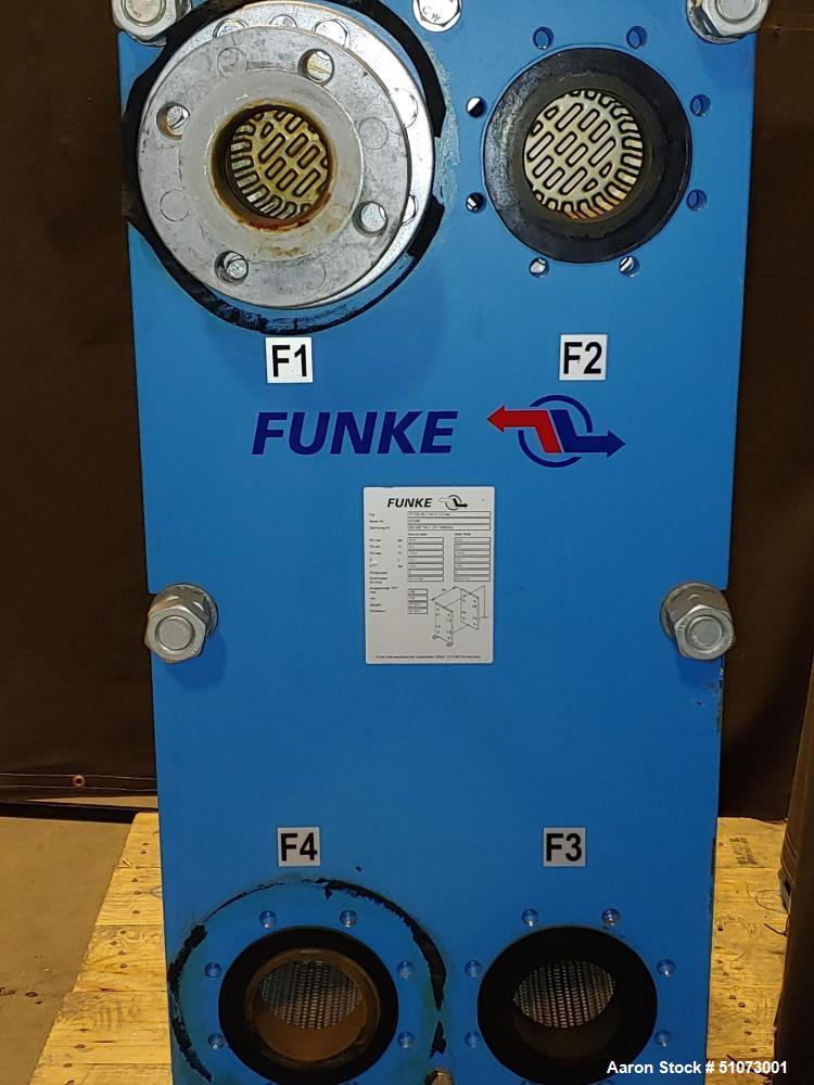 Used Funke Plate Type Heat Exchanger, Type FP 205-35-1-NH-0