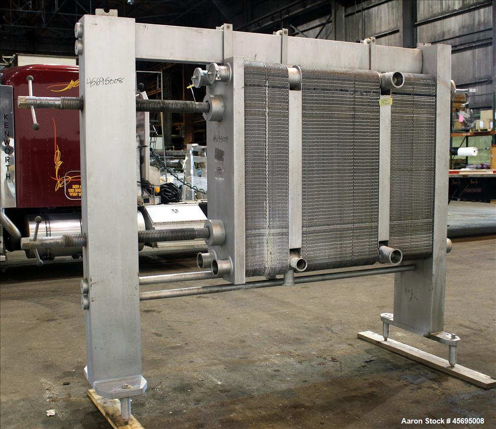 Used GEA Ahlborn GMBH Varitherm Plate Heat Exchanger, Model VT40 L0CIN