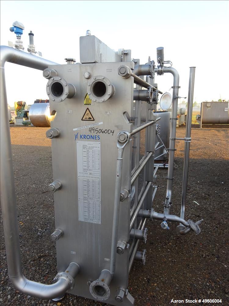 Used- Krones Thermowave Plate Heat Exchanger, Stainless Steel.