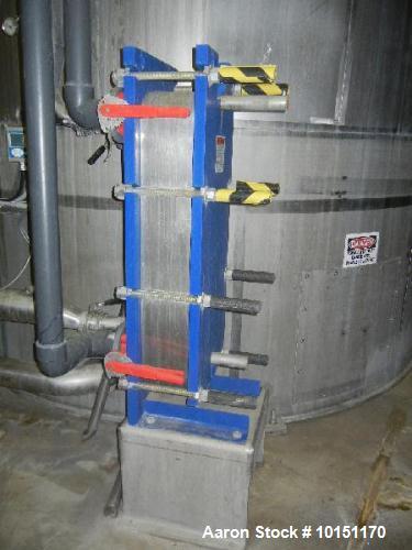 Used- Mueller Plate Heat Exchanger. Model AT20 C-20, Approximate 50 Square Foot