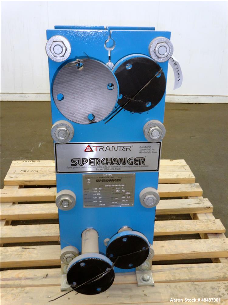 Used- Tranter Super Changer Plate Heat Exchanger, 142.41 Square Feet,  Model GCP