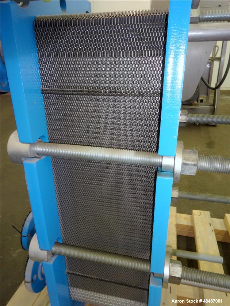 Used- Tranter Super Changer Plate Heat Exchanger, 142.41 Square Feet,  Model GCP