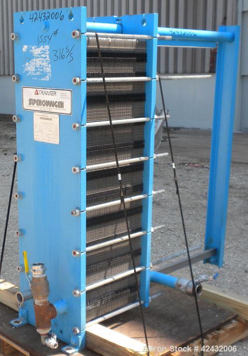 Used Tranter Plate Heat Exchanger, 544.65 Square Feet, Model GXD-042-L-5-KP-117