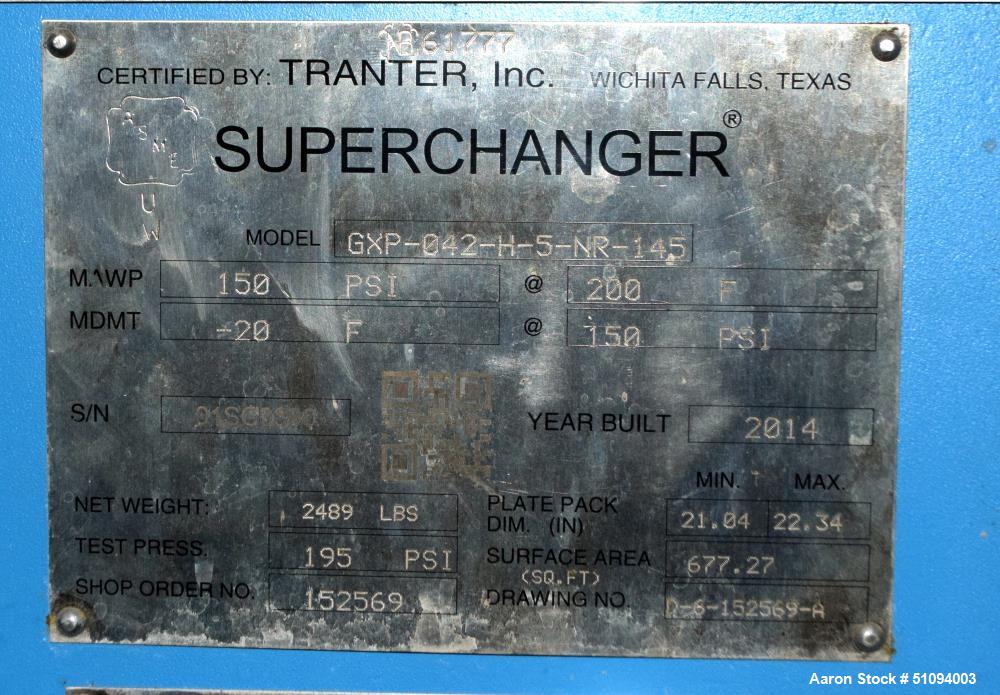 Tranter GX Series Superchanger Plate Heat Exchanger