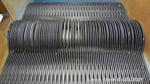 Used Tranter Superchanger Plate Heat Exchanger, Model S-3-HP-76.  250.1 Square feet.  (76) 304 Stainless steel plates. Rated  100 psi at 200 degrees F.  (2) 2-1/2", (2) 4-1/2" inlets/outlets.  Mounte...