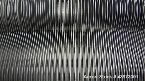 Used Tranter Superchanger Plate Heat Exchanger, Model S-3-HP-76.  250.1 Square feet.  (76) 304 Stainless steel plates. Rated  100 psi at 200 degrees F.  (2) 2-1/2", (2) 4-1/2" inlets/outlets.  Mounte...