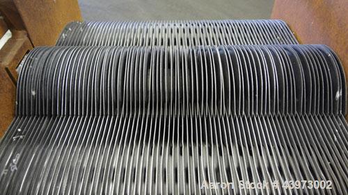 Used Tranter Superchanger Plate Heat Exchanger, Model S-3-HP-76.  250.1 Square feet.  (76) 304 Stainless steel plates.  Rated  100 psi at 200 degrees F.  (2) 2-1/2", (2) 4-1/2" inlets/outlets. Mounte...