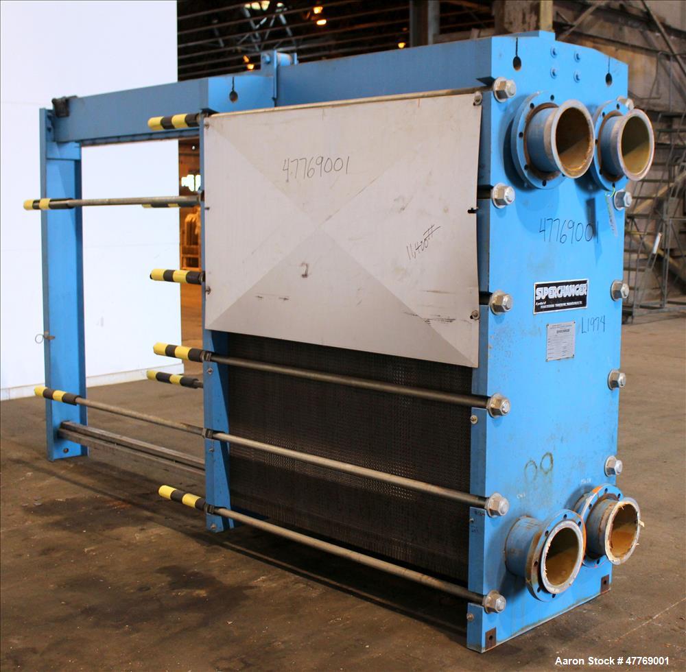 Used Tranter Superchanger Plate Heat Exchanger, 4251 Square Feet Surface Area