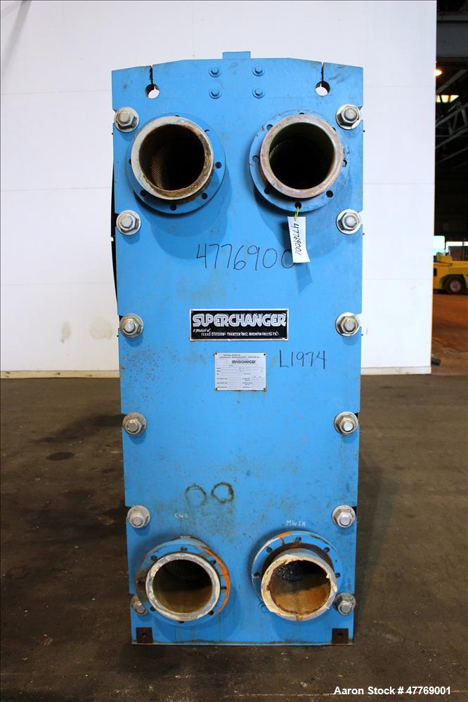 Used- Tranter Superchanger Plate Heat Exchanger, 4251 Square Feet Surface Area