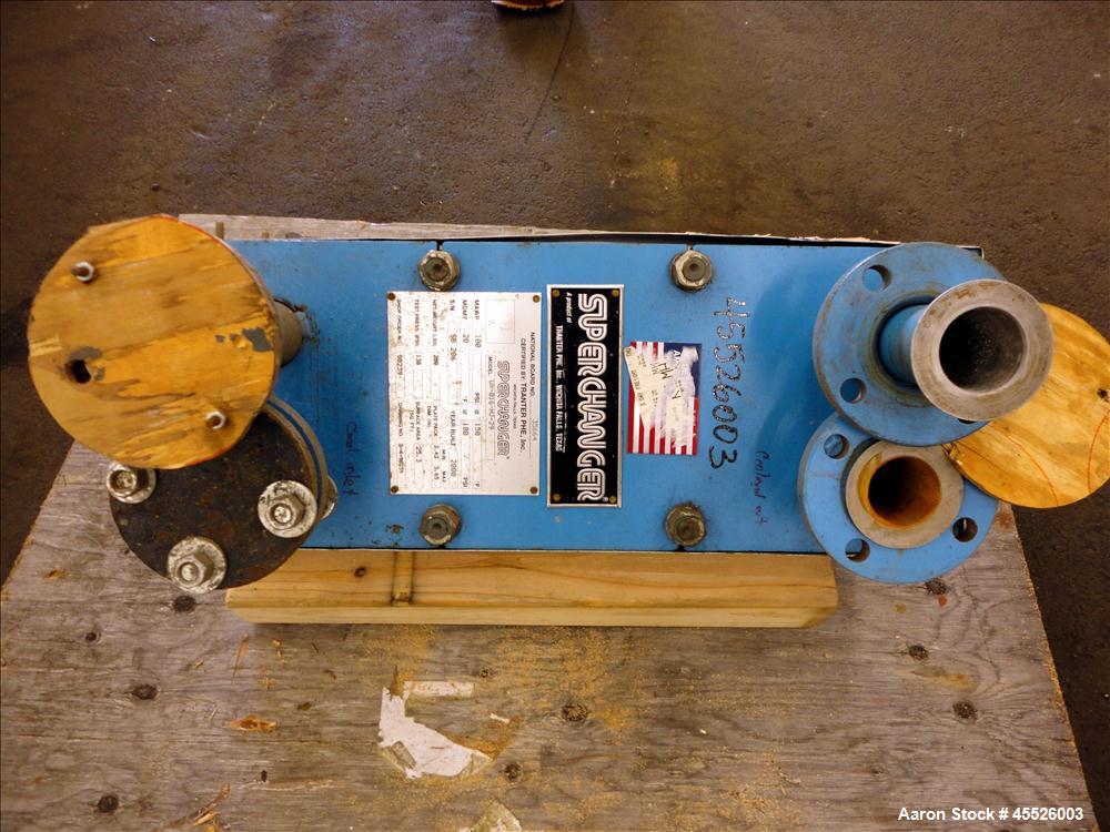 Used Tranter Super Changer Plate Heat Exchanger, Model UX-016-HJ-29