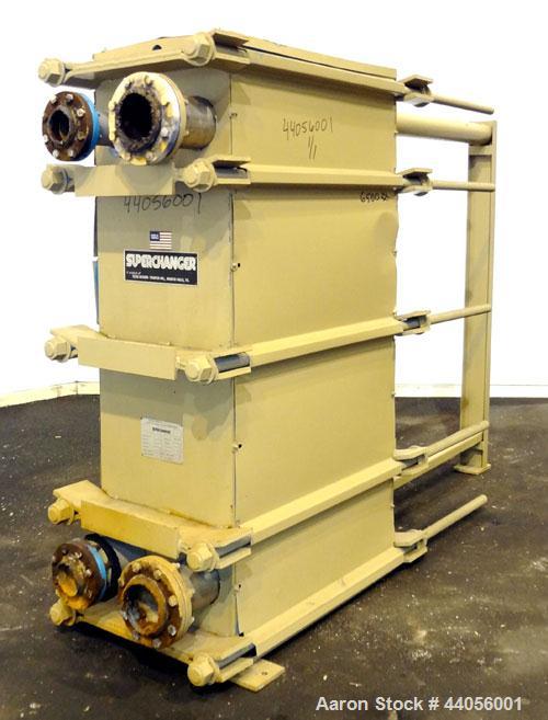 Used- Tranter Superchanger Plate Heat Exchanger, Model UX-496-UP-235