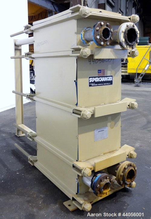 Used- Tranter Superchanger Plate Heat Exchanger, Model UX-496-UP-235