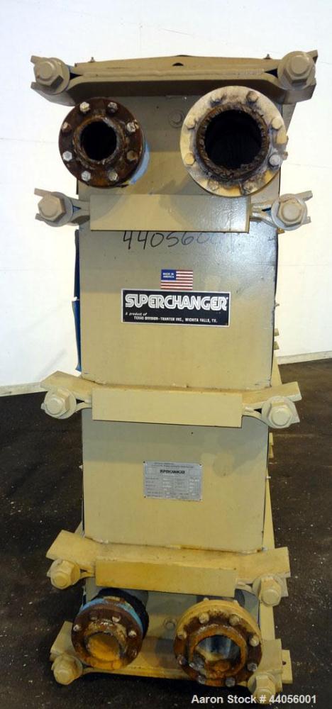 Used- Tranter Superchanger Plate Heat Exchanger, Model UX-496-UP-235