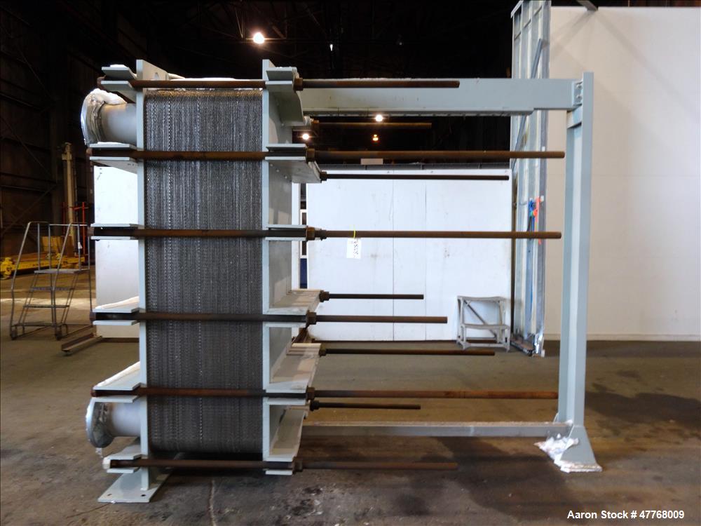Used Tranter Superchanger Plate Heat Exchanger – 3,421.8 Sq. Ft., 316 Stainless Steel, 125 PSI