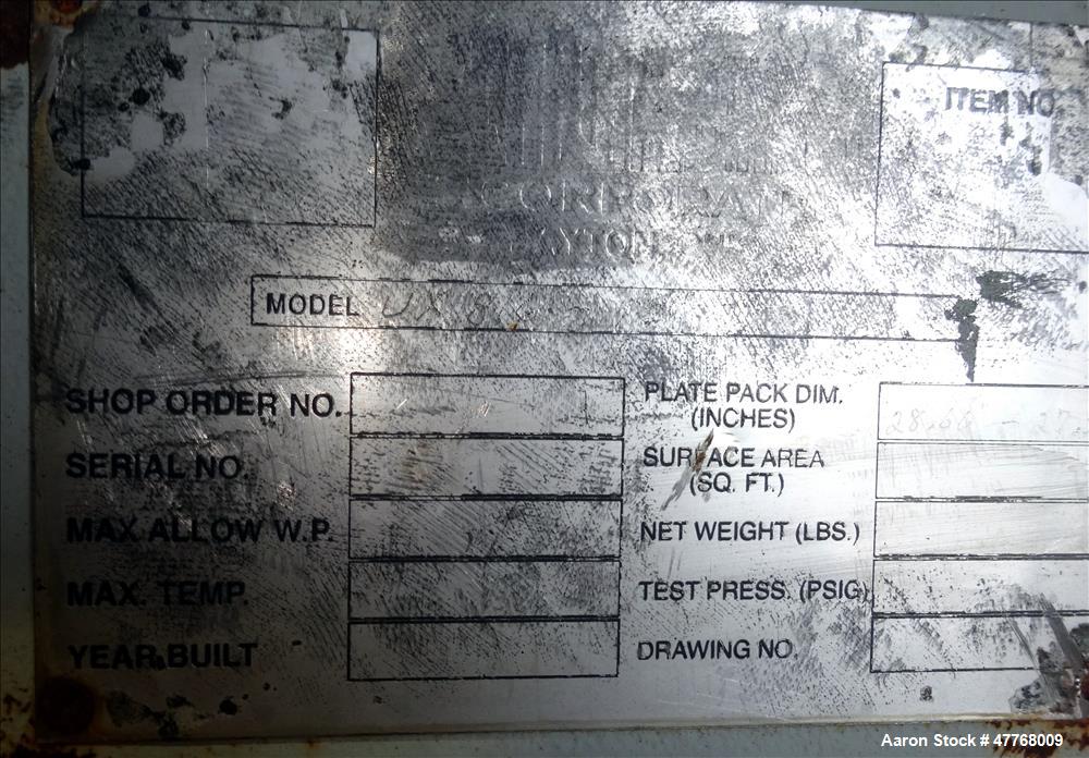 Used- Tranter Superchanger Plate Heat Exchanger