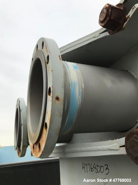 Used Tranter Superchanger Plate Heat Exchanger, Approximate 3421.8 Square Feet Surface Area, Model UX-896-UP-189. Approximate (139) 40" wide x 92" tall 316 stainless steel plates rated 125 psi at 38 ...