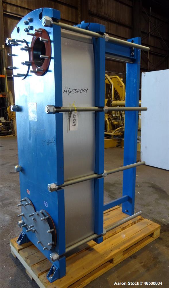 Used WCR Incorporated Plate Type Heat Exchanger, Model WCR-A891M, 741.1 Square