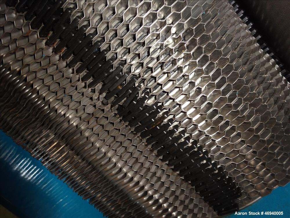 Unused- WCR Incorporated Plate Heat Exchanger, Model WCR-A891M, 741.1 Square Feet, 316 Stainless Steel, Vertical. (42) Approximate 15" wide x 67" long plates rated hot/cold sides 150 psi at -50 to 26...