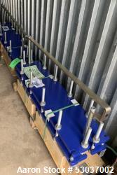 Used- Alfa Laval Plate Heat Exchanger, Model AQ2L-FD, 74.1 Square Feet, Stainless Steel. (29) 0.4mm plates. Rated 195 psi at...