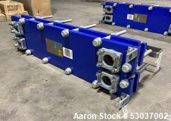 Used- Alfa Laval Plate Heat Exchanger, Model AQ2L-FD, 74.1 Square Feet, Stainless Steel. (29) 0.4mm plates. Rated 195 psi at...