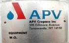 Used APV Crepaco Plate Heat Exchanger, Model H17S, 316 Stainless Steel. Approximately 230 square feet. (144) approximate 10