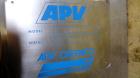 Used APV Crepaco Paraflow Plate Heat Exchanger, Model SR15-S, #2 Frame Size. Approximately 61 square feet. (55) 8-1/4” wide x 22-7/16” long 316 stainless steel plates. Maximum operating pressure 150 ...
