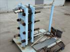 Used Stainless Steel APV Plate Heat Exchanger, Model HXU-8, Approximately 19 Sq