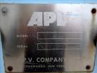 Used Stainless Steel APV Plate Heat Exchanger, Model HXU-8, Approximately 19 Sq