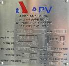 Used APV Plate Heat Exchanger, Model SR20, 304 stainless steel. Approximately 215 square feet. (129) approximate 12