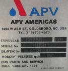 Used APV Plate Heat Exchanger, 183.2 square feet, model SR25S. (121) 32