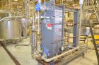 Used APV Plate Heat Exchanger, Model SR6GL, Serial# 30963.1. National Board # 242. Approximately (41) 772/757 mm plates. Rated 150 PSI @ 275 F and -20 F @ 150 PSI. Stainless Steel Construction. Built...