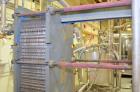 Used APV Plate Heat Exchanger, Model SR6GL, Serial# 30963.1. National Board # 242. Approximately (41) 772/757 mm plates. Rated 150 PSI @ 275 F and -20 F @ 150 PSI. Stainless Steel Construction. Built...