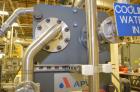 Used APV Plate Heat Exchanger, Model SR6GL, Serial# 30963.1. National Board # 242. Approximately (41) 772/757 mm plates. Rated 150 PSI @ 275 F and -20 F @ 150 PSI. Stainless Steel Construction. Built...