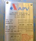 Used APV Plate Heat Exchanger, Model SR6GL, Serial# 30963.1. National Board # 242. Approximately (41) 772/757 mm plates. Rated 150 PSI @ 275 F and -20 F @ 150 PSI. Stainless Steel Construction. Built...