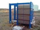 Used APV plate heat exchanger, model SR9-MGS-12. Built 2004. 166 plates for a total surface area of 1407 square feet. Plates are constructed of 316 stainless steel. Design temperature 300 deg F max, ...
