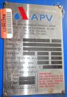 Used APV Plate Heat Exchanger, Model TR9GLMGS 11, 316 Stainless Steel