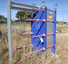 Unused- Alfa Laval Plate Exchanger, 450.70 Square Feet, Model Widegap 200S-FG. (71) Approximately 24’’ wide x 62’’ tall x (0.80) mm thick 316 stainless steel plates. Designed 150 psi at –20 to 230 de...