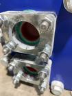 Used- Alfa Laval Plate Heat Exchanger, Model AQ2L-FD, 74.1 Square Feet, Vertical. (29) Stainless steel 0.4mm thick plates. R...
