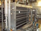 Used Alfa Laval plate heat exchanger, type M15-F-FMC, stainless steel, Max. working pressure 195 PSI/13 bar at a max. 248 deg F/120 deg C. Serial # 30100-545, New 1992. Incl. 1 x Dessel stainless ste...