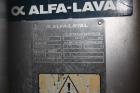 Used Alfa Laval plate heat exchanger, type M15-F-FMC, stainless steel, Max. working pressure 195 PSI/13 bar at a max. 248 deg F/120 deg C. Serial # 30100-545, New 1992. Incl. 1 x Dessel stainless ste...