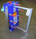 Unused- Alfa Laval Plate Exchanger, 87.83 Square Feet, Model M10-BDFG. (36) 120 mm thick 316 stainless steel plates. Designed 150 psi at -20 to 212 degrees F. (4) 3