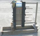 Used Alfa Laval Plate Heat Exchanger, Model M10-BFG, 255 square feet, 304 stainless steel. (99) plates. Rated 150 psi at 230 deg.f.. Built 1993.