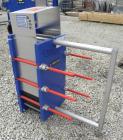 Used Alfa Laval Thermal Plate Exchanger, 250.5 Square Feet, Model M10-BFG. (99) Approximately 14-1/2’’ wide x 34-1/2’’ tall x 0.50 mm thick commercially pure titanium plates. Designed 150 psi at –20 ...