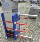 Used Alfa Laval Thermal Plate Exchanger, 255.8 Square Feet, Model M10-BFG. (99) Approximately 14-1/2’’ wide x 34-1/2’’ tall x 0.50 mm thick commercially pure titanium plates. Designed 150 psi at –20 ...